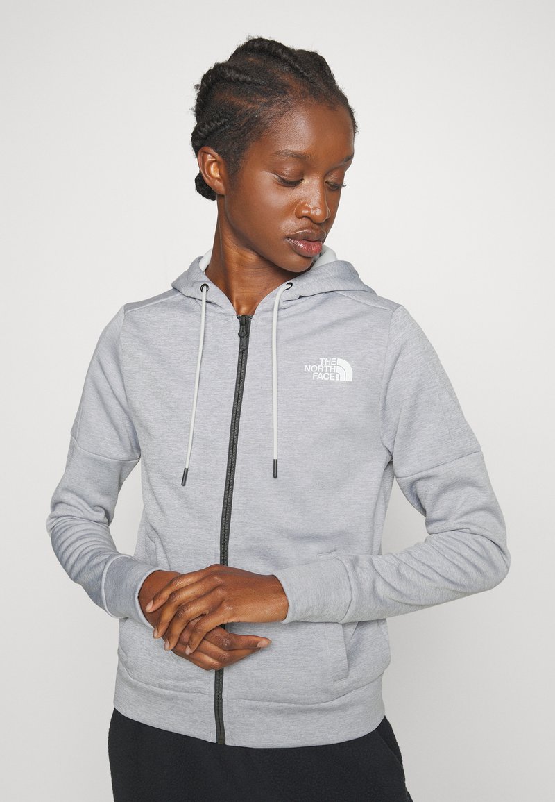 Full Zip Hoodie Heather Grey North Face Hoodie The North Face