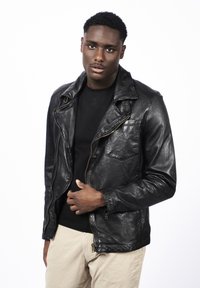 Freaky Nation SHORT JARICK - Lederjacke - black