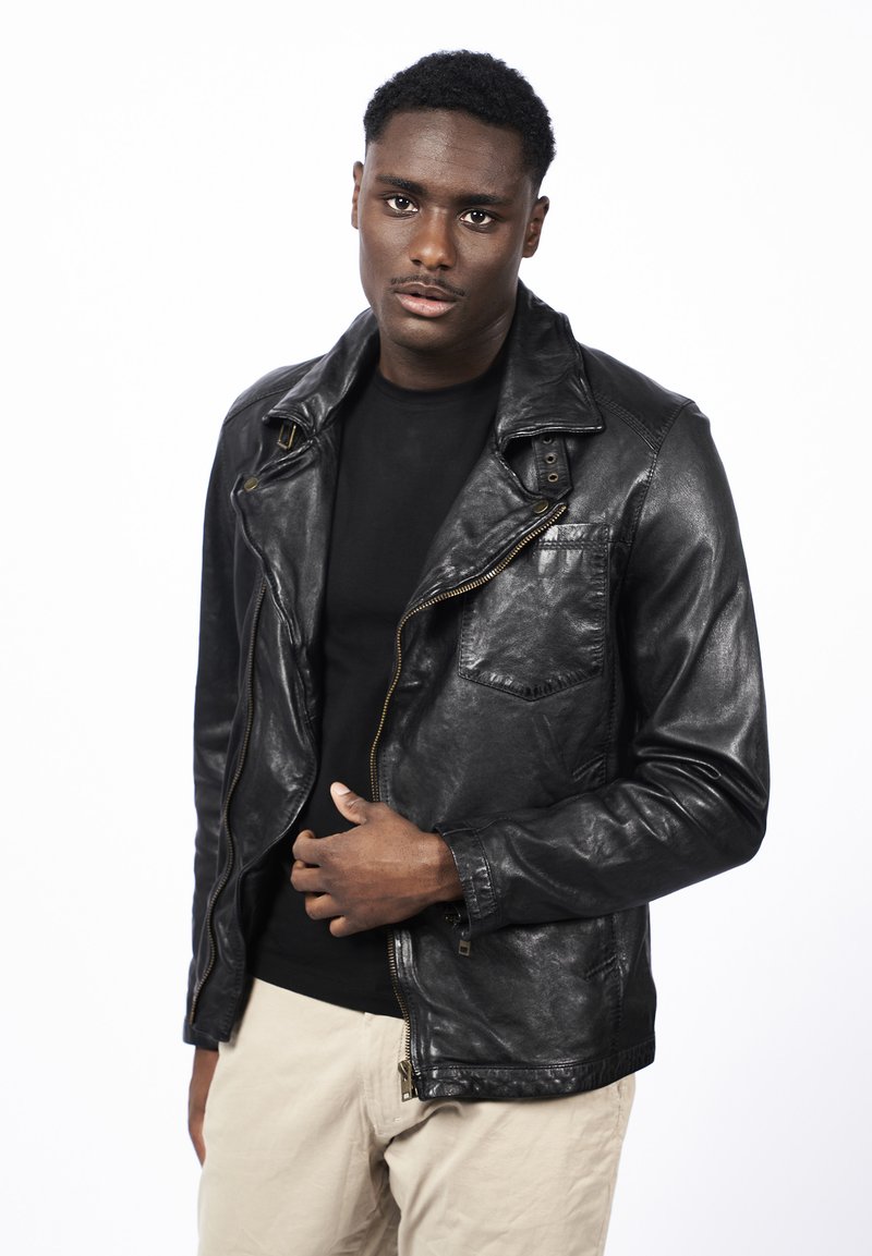 Freaky Nation SHORT JARICK - Lederjacke - black