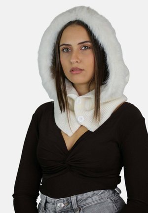 SCALDACOLLO CON CAPPUCCIO - Copricapo - panna