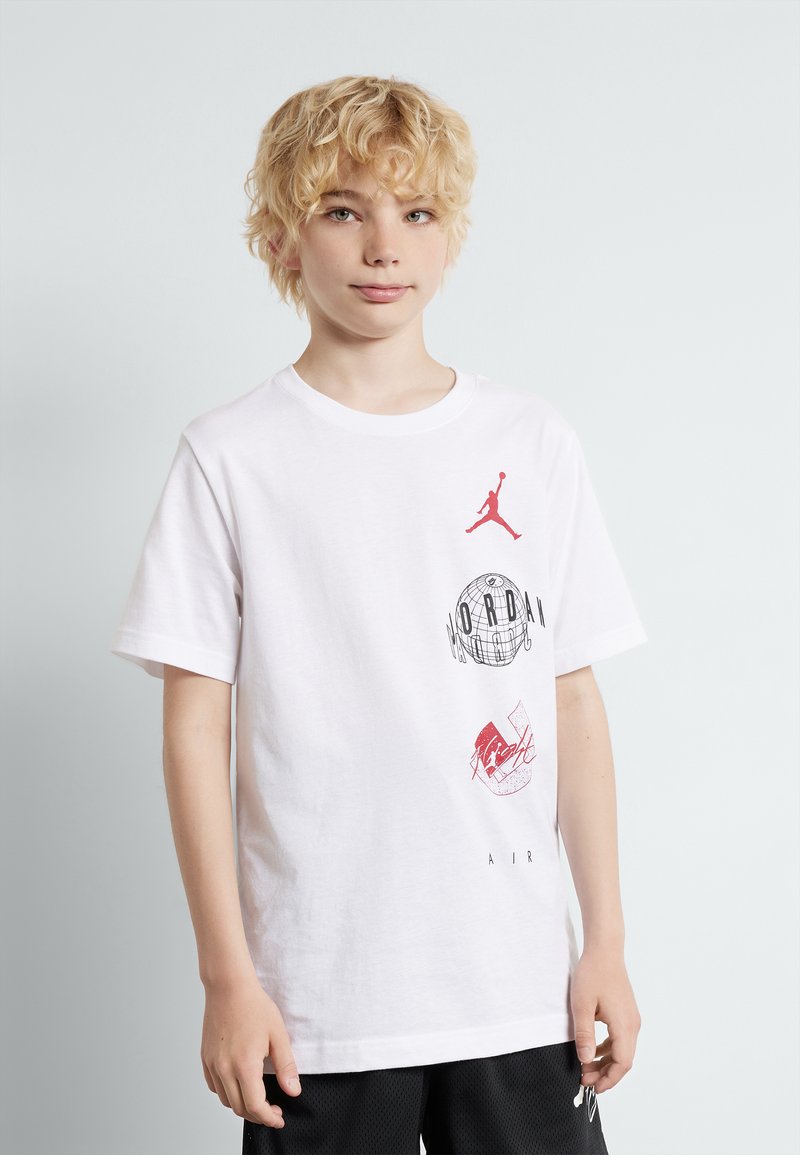 Jordan - AIR GLOBE JORDAN TEE UNISEX - Triko s potiskem - white, Zvětšit