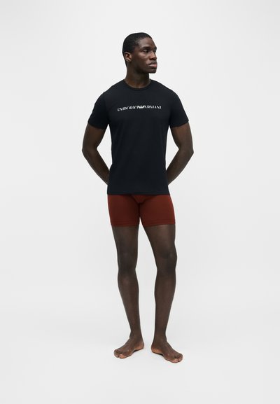 Emporio Armani SLEEVE CREW NECK - Φανέλα - black