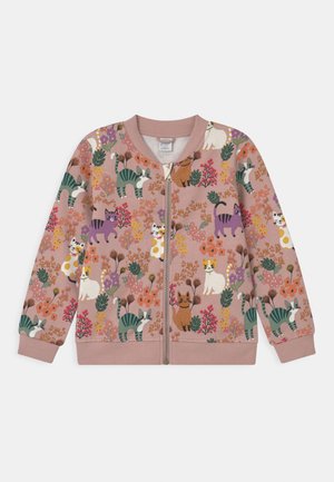 MINI CATS - Mikina na zip - dusty pink