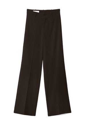 Stradivarius, WIDE-LEG FORMAL WEAR TROUSERS - Pantalon classique - dark brown