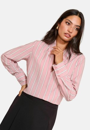 POPLIN - Nööpidega pluus - pink stripe