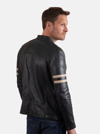 Lakeland Leather RACER CHARLIE - Leather jacket - navy