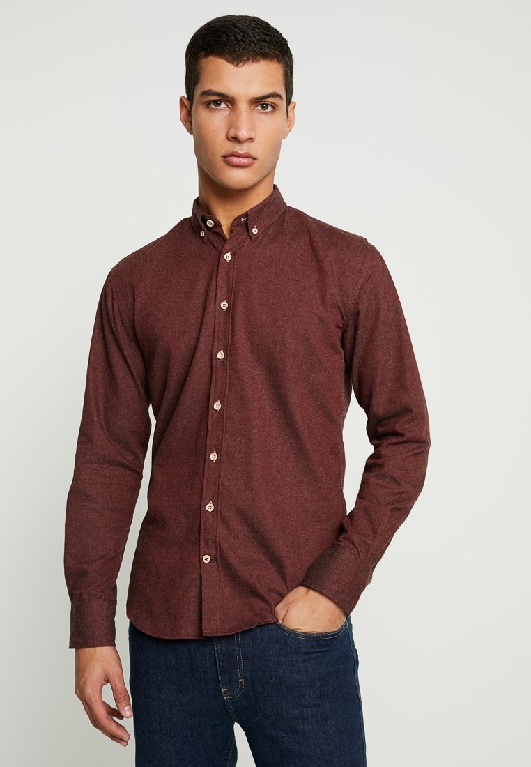 Kronstadt DEAN DIEGO Skjorte bordeaux melange Zalando.no Kronstadt Dean Diego Skjorte Bordeaux