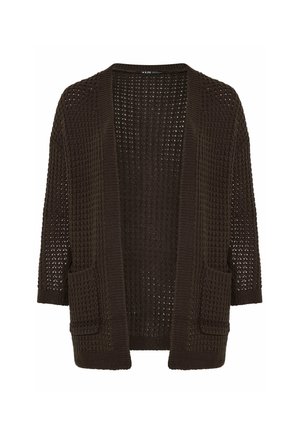 Yours Clothing, PLUS SIZE CARDIGANS - Vest - chocolate