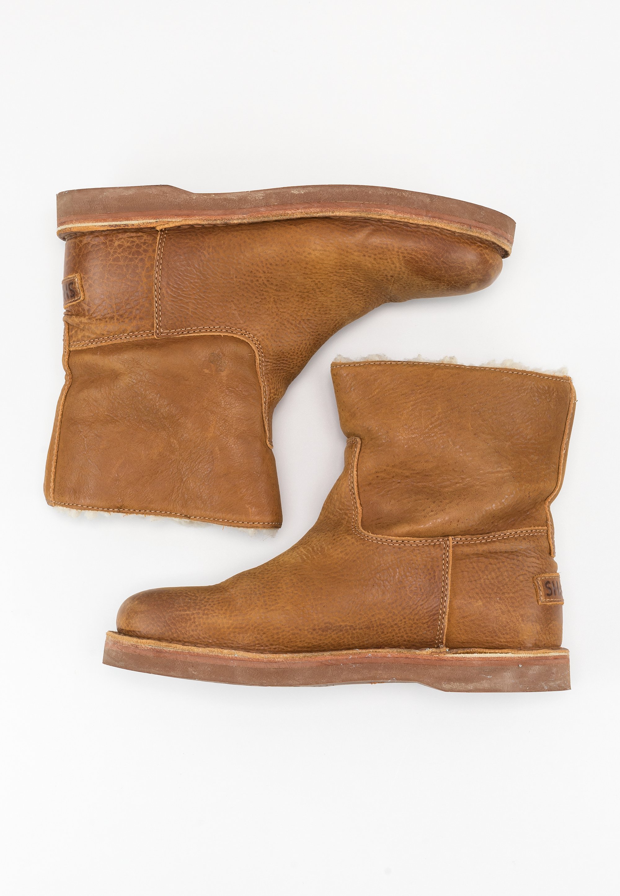 Wildleder Stiefel MÃ¤nner Shabbies Stiefel Cognac Shabbies