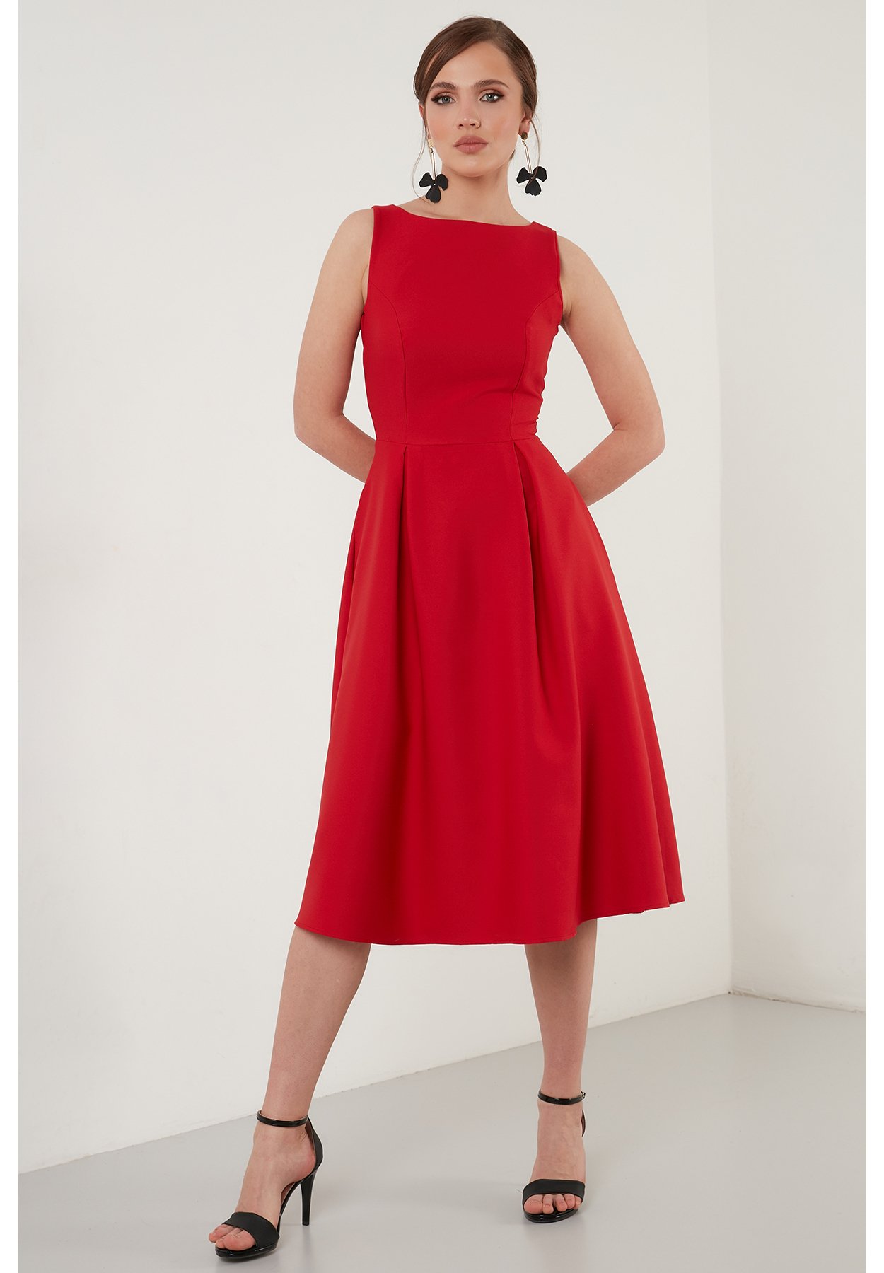LELA COCKTAIL DRESS - Vestito elegante - red/rosso - Zalando.it