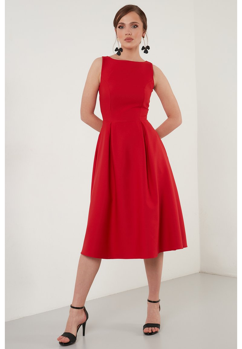 LELA - MIDI - Freizeitkleid - red, Vergrößern