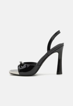 CAMARA SLINGBACK  - Peeptoe - black