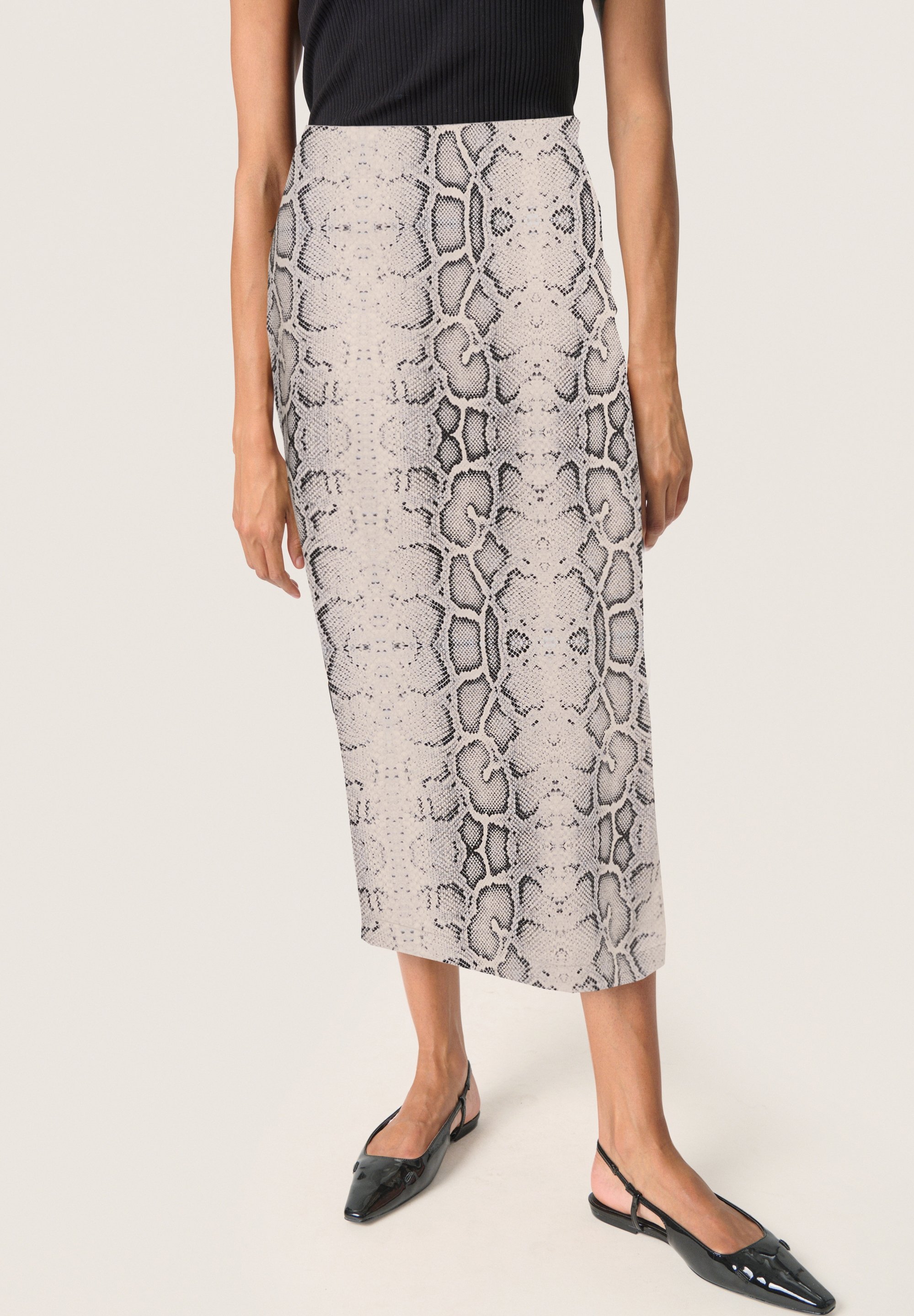 Topshop - Mini-jupe en lin mélangé - Mangue