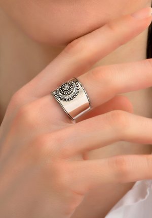 Satellite Paris ETHNIC AND PRESTIGE CRYSTAL ADJUSTABLE FARAH - Bague - silver coloured