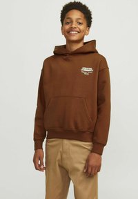 Jack & Jones Junior GEDRUCKT MINI - Felpa con cappuccio -  brown