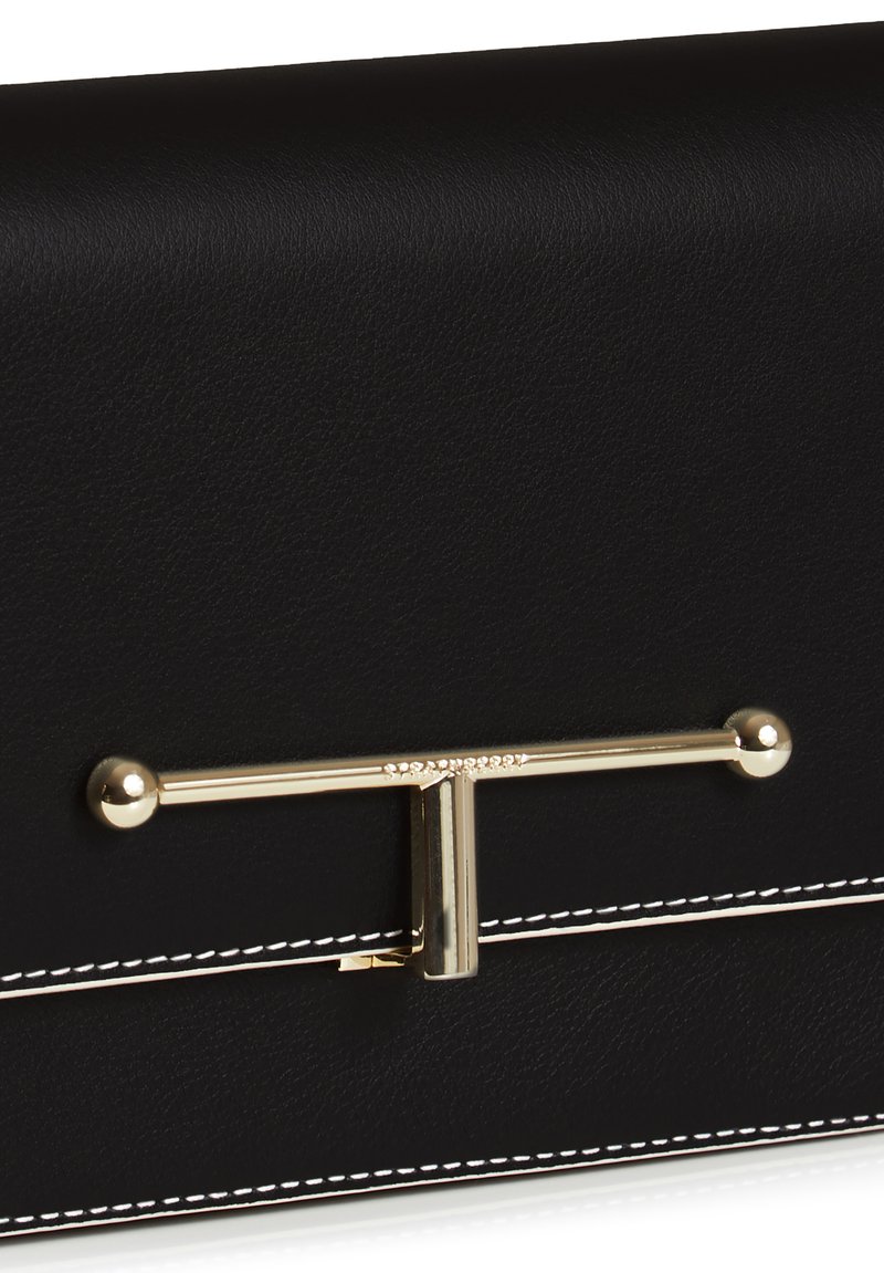 Damen Handtaschen | Strathberry MELVILLE BAGUETTE SHOULDER BAG Umhängetasche black with vanilla edge/schwarz - CE69739 Damen Handtaschen | Strathberry MELVILLE BAGUETTE SHOULDER BAG Umhängetasche black with vanilla edge/schwarz - CE69739