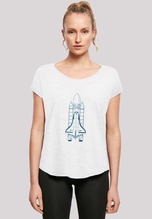 NASA SPACE SHUTTLE ENTERPRISE TWO TONE - Print T-shirt - weiß