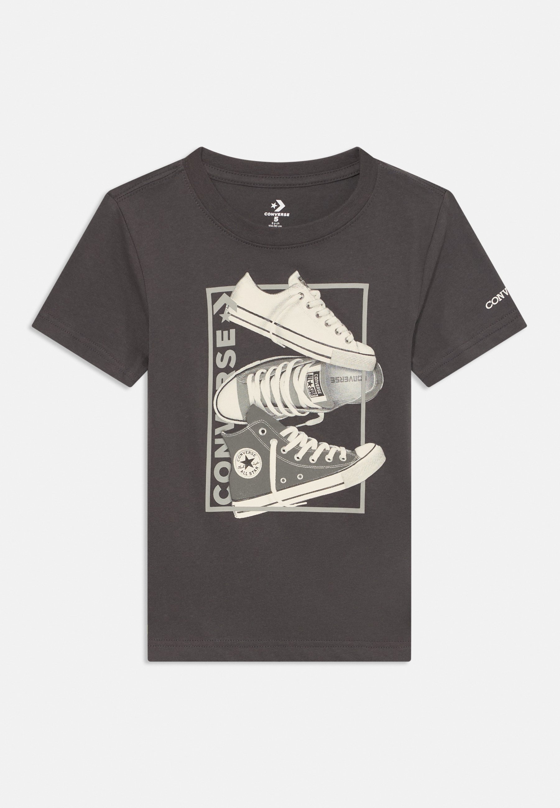 Converse SHOE TEE T-shirt con stampa dark matter/antracite
