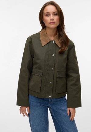 Vero Moda, VMBLAKE SHORT JACKET - Veste mi-saison - kalamata/brown