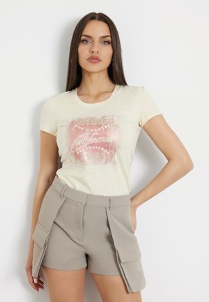 Guess T-Shirt print - creme