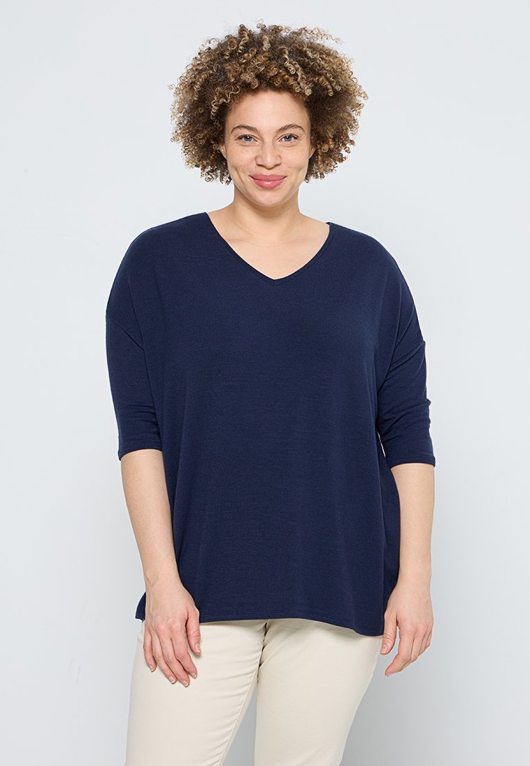 ONLY Carmakoma Trui donkerblauw