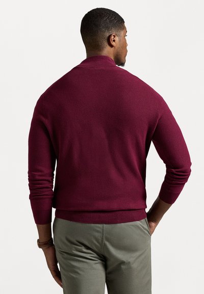Polo Ralph Lauren Big & Tall QUARTER-ZIP JUMPER - Pulover - damson red