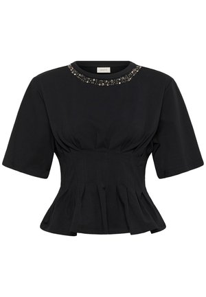Gestuz, INEZ DECO TEE - T-shirt imprimé - black