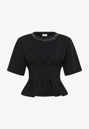 Gestuz, INEZ DECO TEE - T-shirt imprimé - black