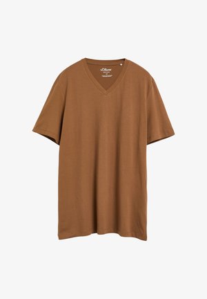 s.Oliver, T-SHIRT - T-Shirt basic - dunkelbraun