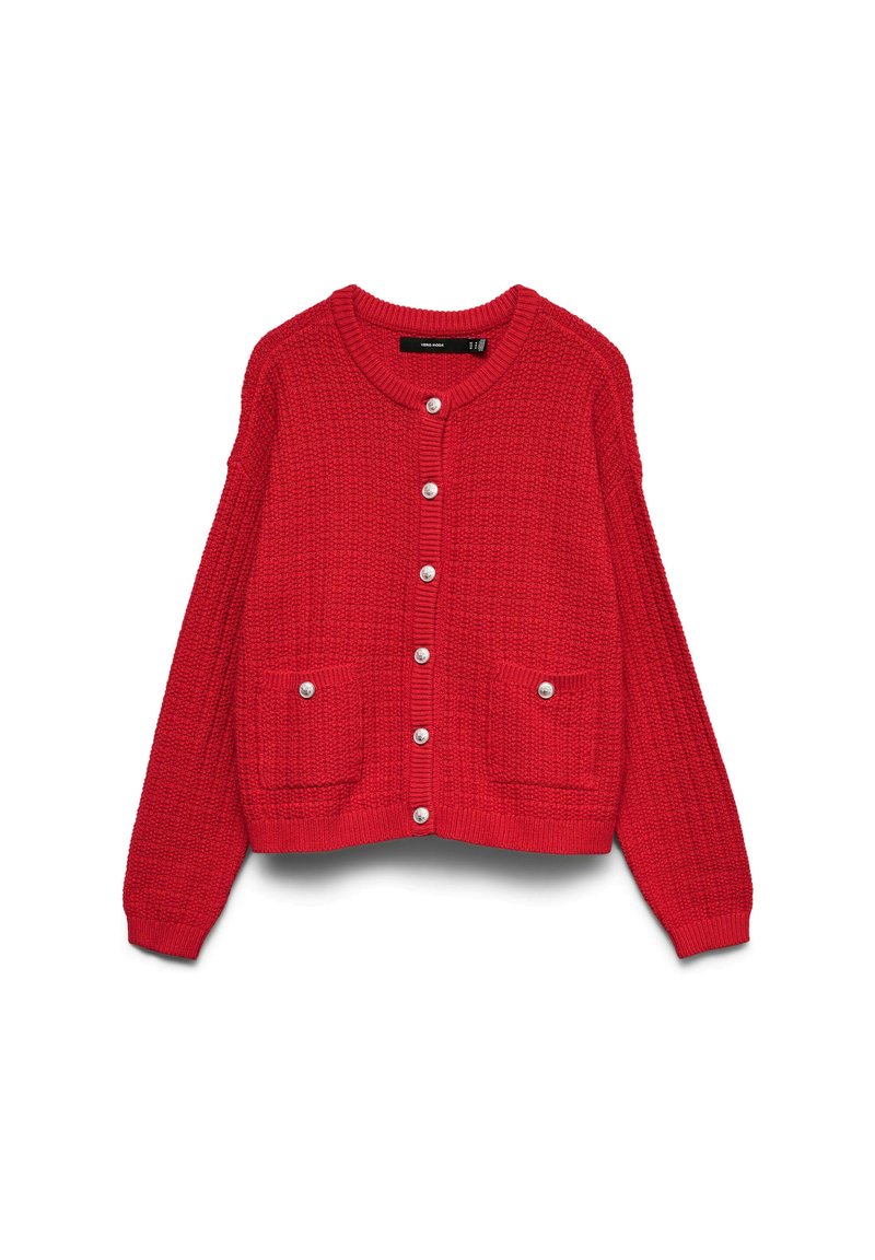 VERO MODA Vmblis LS Long Cardigan Jrs Boo - Cardigan Lungo Donna In Materiale Sostenibile, Caldo E Morbido