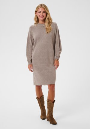 Cream, CRDELA - Robe pull - brown lentil melange