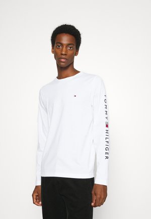 Tommy Hilfiger LOGO LONG SLEEVE TEE - Maglietta a manica lunga - white