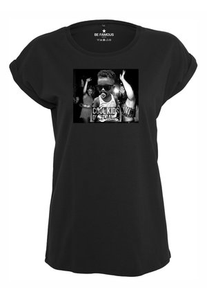 CLASSIC ROLL UP COOLK - Print T-shirt - black