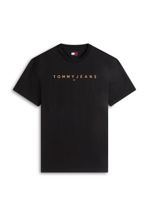 Tommy Jeans, TJM REG LINEAR LOGO TEE EXT - Tričko s potlačou - black/faded sun kiss