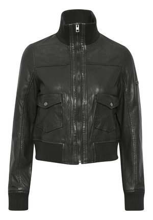 Oxmo OXDenny - Leren jas - black