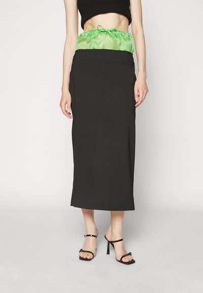A.W.A.K.E. MODE HIGH WAISTED PENCIL SKIRT WITH DRAWSTRING DETAIL - Pencil φούστα - multicolor