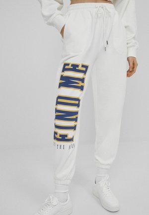 MIT PRINT - Pantaloni sportivi - white
