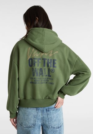 Mikina na zip - green