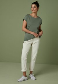Next CAP SLEEVE T-SHIRT - Základné tričko - khaki green