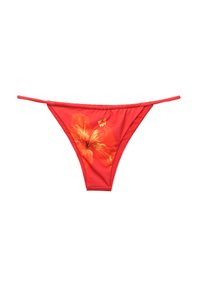 GATHERED FLORAL - Bas de bikini - red