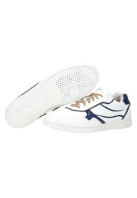 Geox WARRENS - Sneaker low - weiß/blau/weiß - Zalando.de