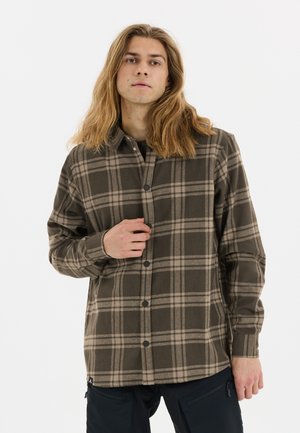 HOGGS - Skjorta - brown yellow