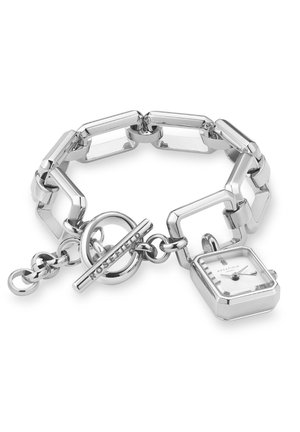 OCTAGON CHARM CHAIN - Watch - silver coloured