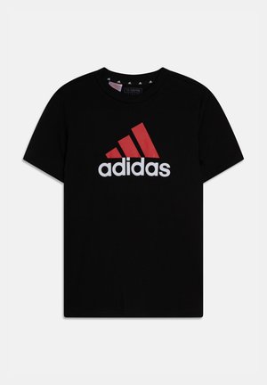 T-shirt con stampa - black/better scarlet/white