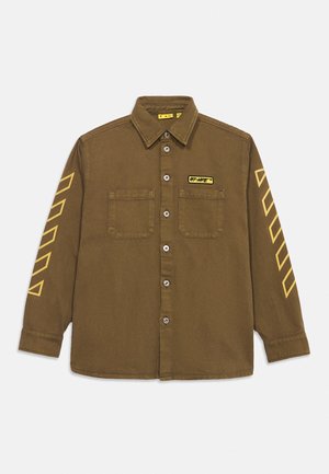 OFF-WHITE, LOGO PATCH DIAG UNISEX - Риза с копчета - olive