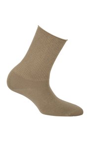 Hudson 1 PAAR RELAX SOFT KOMFORTBUND EINFARBIG - Socken - sisal