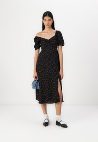 GAP PUFF SWEETHEART - Kasdienė suknelė - black