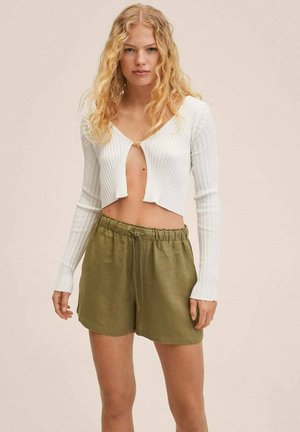LINEN - Shorts - kaki