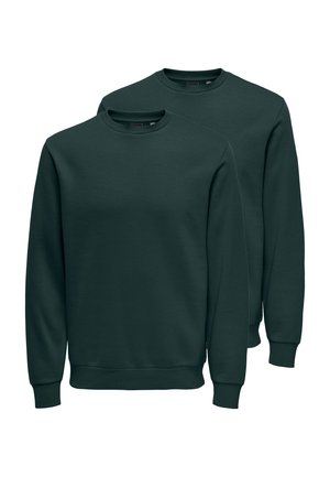 2ER PACK  - Collegepaita - dunkelgrün