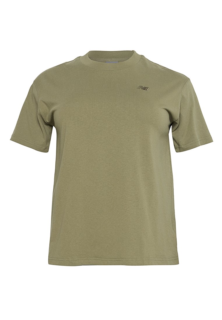 New Balance T-shirt basic olijfgroen New Balance T-shirt basic olijfgroen